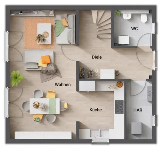 Grundriss Erdgeschoss Raumwunder 100 - novo