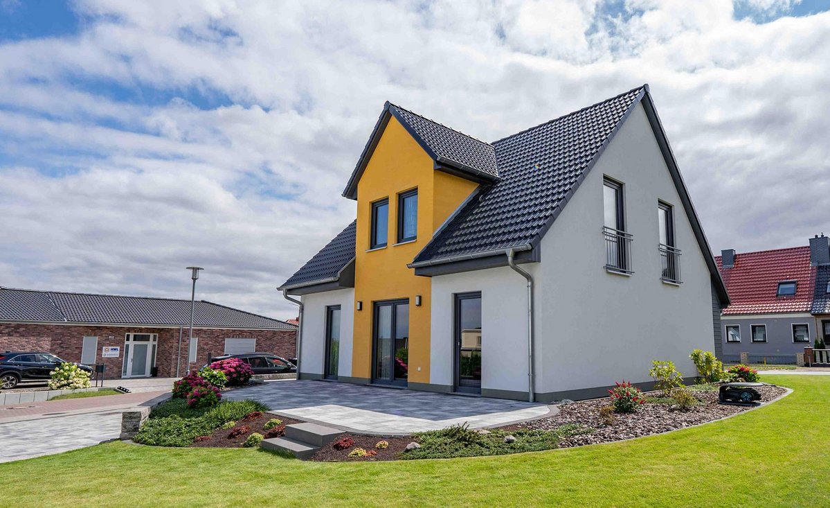 Musterhaus Bad Belzig Typ Flair 125 Gartenansicht