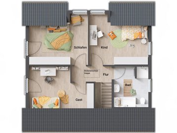 Musterhaus Bad Belzig Grundriss Dachgeschoss